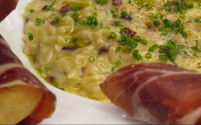 Blog 10 Rissotto de pasta con hongos y Paleta de cebo de campo ibérica50% raza ibérica Capa Negra